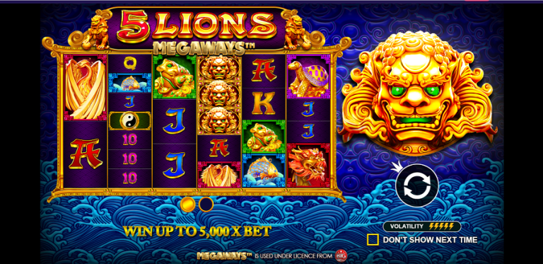Petualangan Asia Penuh Kejutan Menarik di 5 Lions Megaways